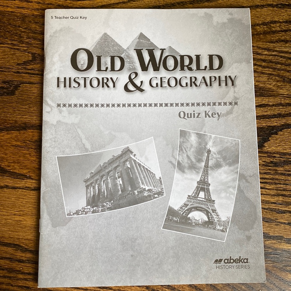 Abeka History & Geography Quiz Key NEW Teacher 5